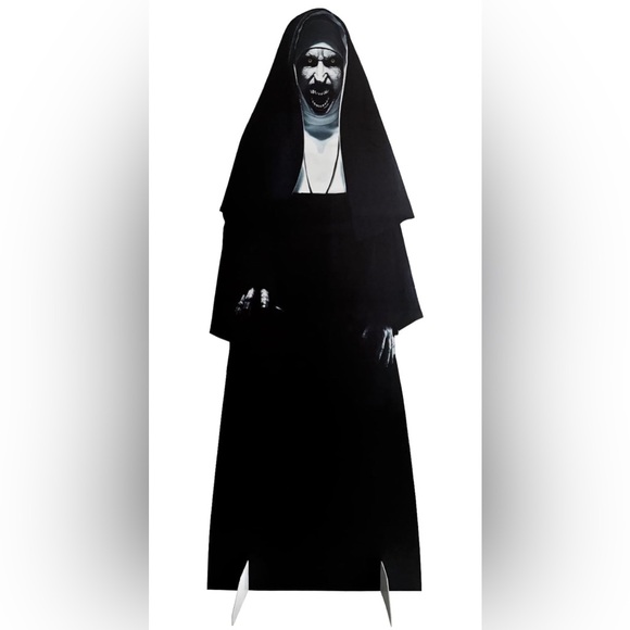 Evil Nun Halloween Decoration - Standup Cardboard Cutout - Over 6ft Tall - Scary - Picture 1 of 9